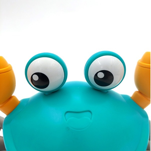 خرچنگ موزیکال شارژی سنسوردار آبی electric induction cute crab blue -اسباب بازی